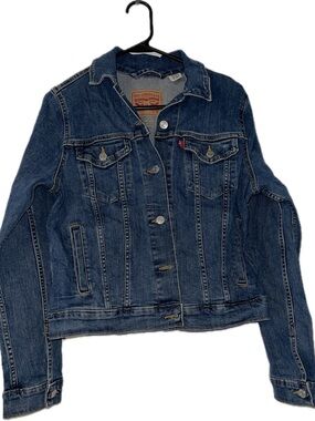 Levi's Women's Dark Blue Denim Trucker Jacket